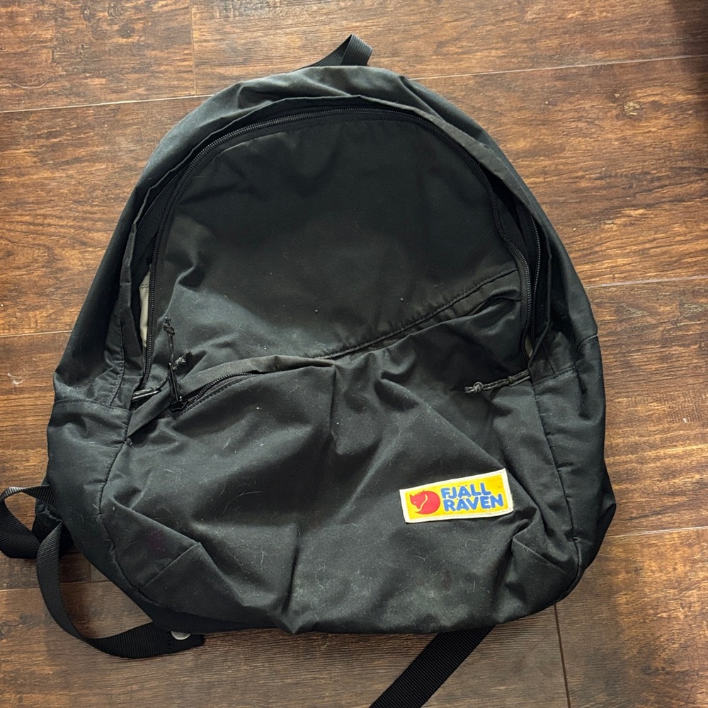 Fjallraven Black Backpack